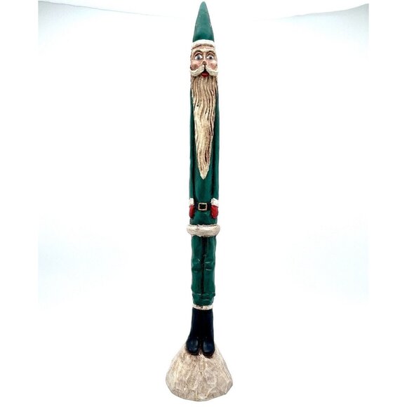 Jim Shore Other - Jim Shore Christmas Pencil Santa Claus Green 1990 11.5” Tall KLE 2509 JS 7